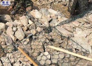 PVC Coated Stone Basket Retaining Walls Woven Hexagonal Mesh 3 Years Warranty Manufactures