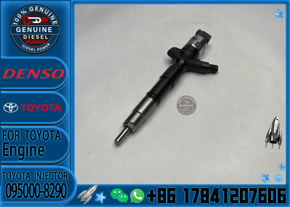 Common Rail System 1kd Fuel Injector 095000-8290 23670-0l050 OEM For Toyota KUN26 Hilux D4D Fuel Injector Nozzle