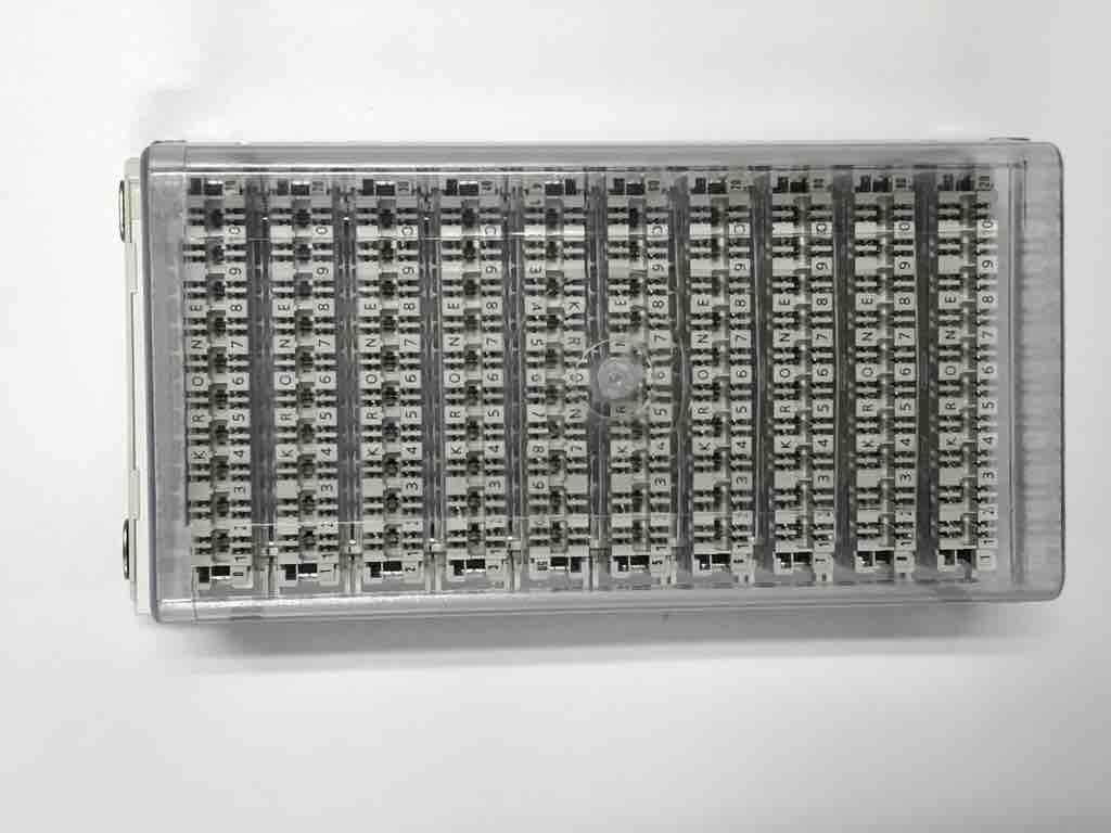 Highband 10 Pair Module 110 Terminal Block 100 Pair MDF White Body Grey Base