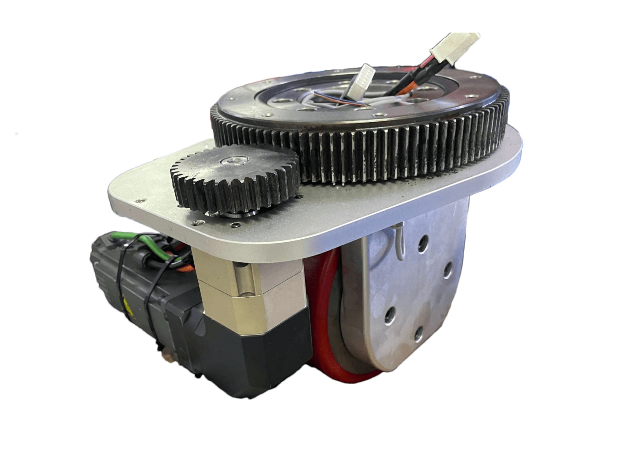 High Load 1.5T Horizontal Robot AC Motor Drive Wheel 180mm For Agv System
