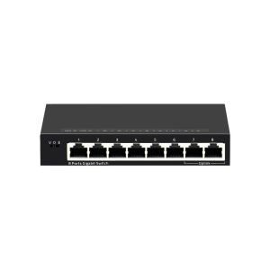 8-Port Gigabit Ethernet Network Switch with PoE QoS SNMP VLAN Functions FCC