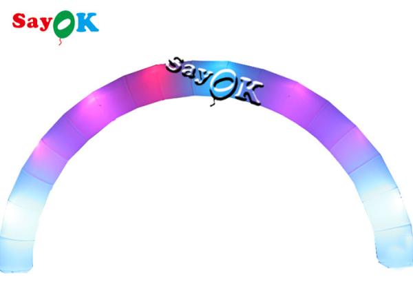 Inflatable Entrance Arch Nylon Cloth Advertising LED Inflatable Arch For Party