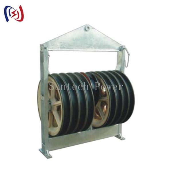 916 Series Large Diameter Rope Pulley ACSR720 Conductor Nylon Sheaves For Wire