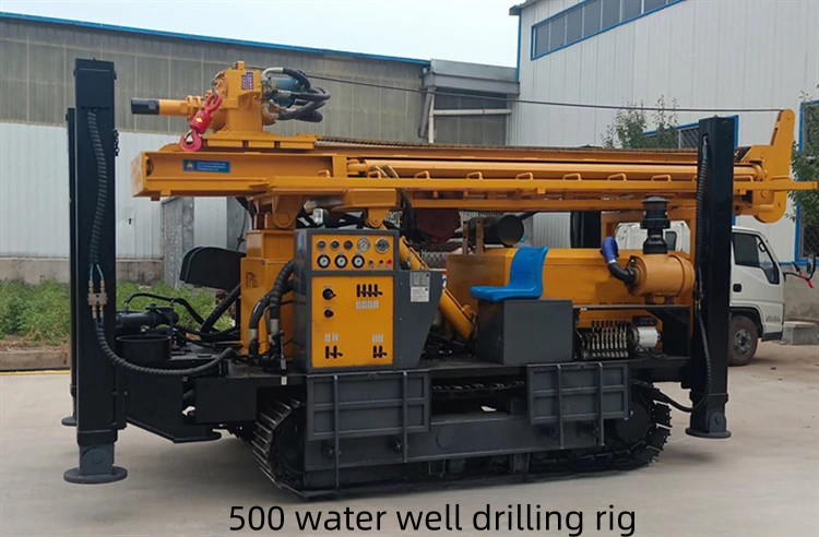 Crawler Water Well Drilling Rig with Drilling Depth 200m、300m、500m and Diesel Engine