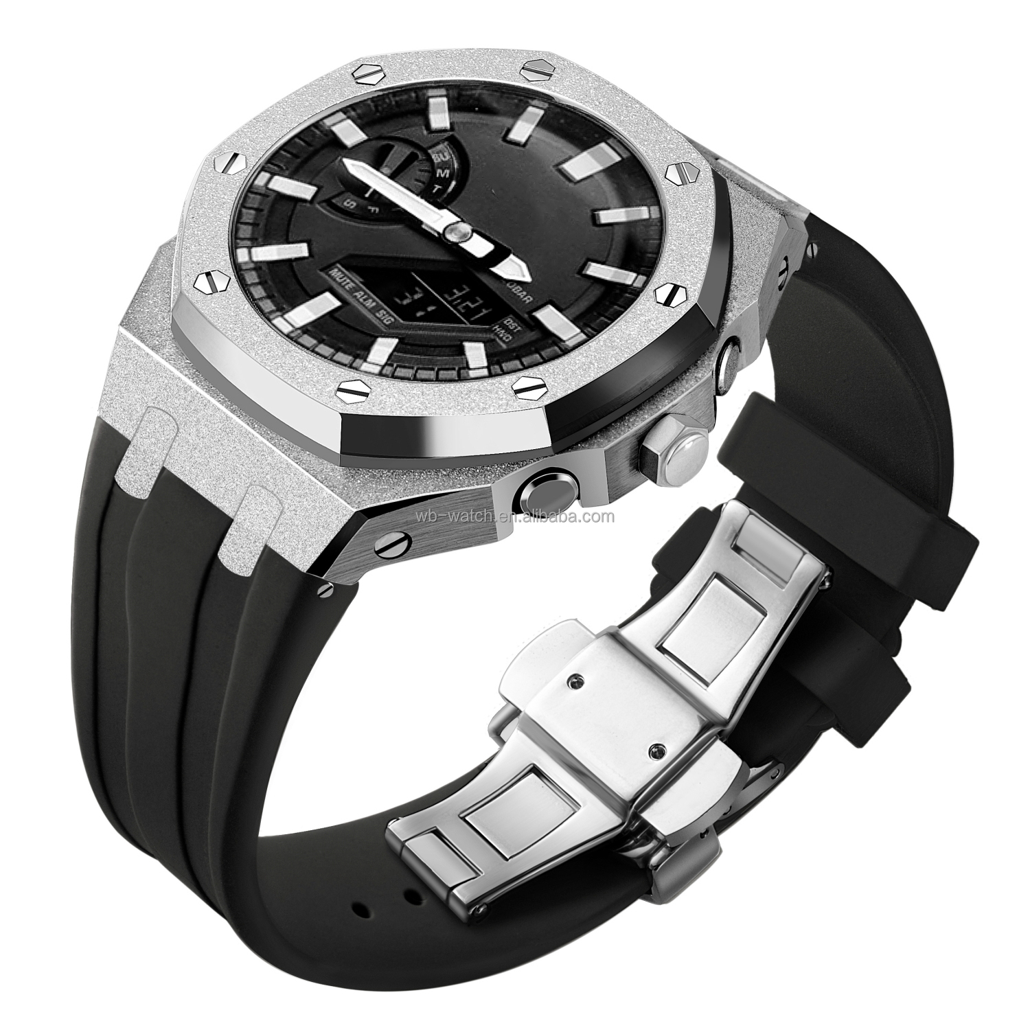 5th Generation Frosted Stainless Steel Case For Casio G Shock GA2100 Elevate Look