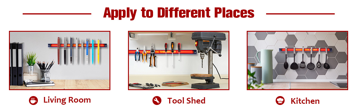 Alloy Steel Magnetic Tool Holder Strip for Easy Organization and Quick Access to Tools
