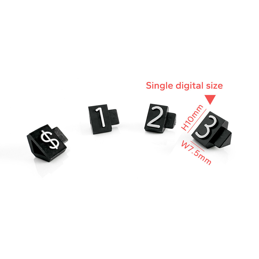 Triangular ABS Plastics Jewelry Retail Price Display Tags Large 10*7.5mm