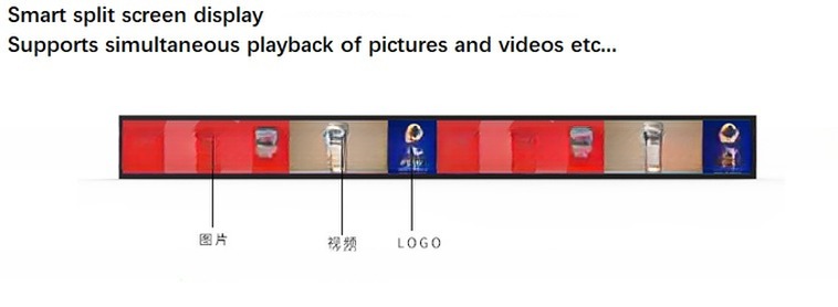 Metal Shockproof Frame 25 Inch 25.4 Inch Bar LCD Screen Bus LCD Monitor
