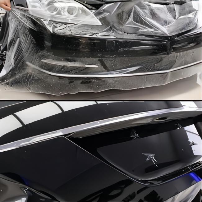 Anti Yellow Easy Install TPU PPF Car Paint Protection Film 42N Tear Strength 150μM