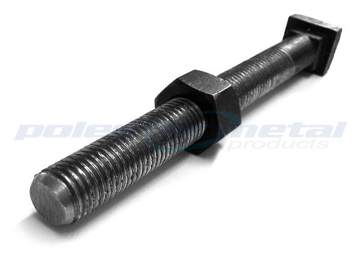 Custom DIN 933 DIN 931 Black Plated Speciality Hardware Fasteners Holding Down Bolts
