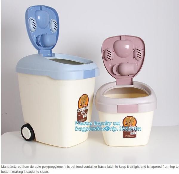 High quality plastic pet food containers for 50L, Pet Food Large Container Dog