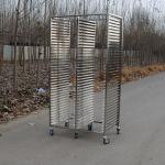 High Temperature Resistant Cooling Rack Trolley For Bakery Pan With Wheels