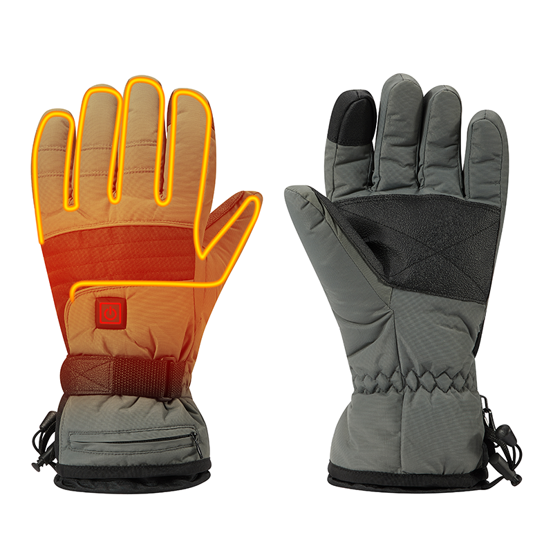7.4V Lithium Battery Rechargeable Heated Gloves Electric 2200mah Smart USB Fishing Winter Ski Waterproof