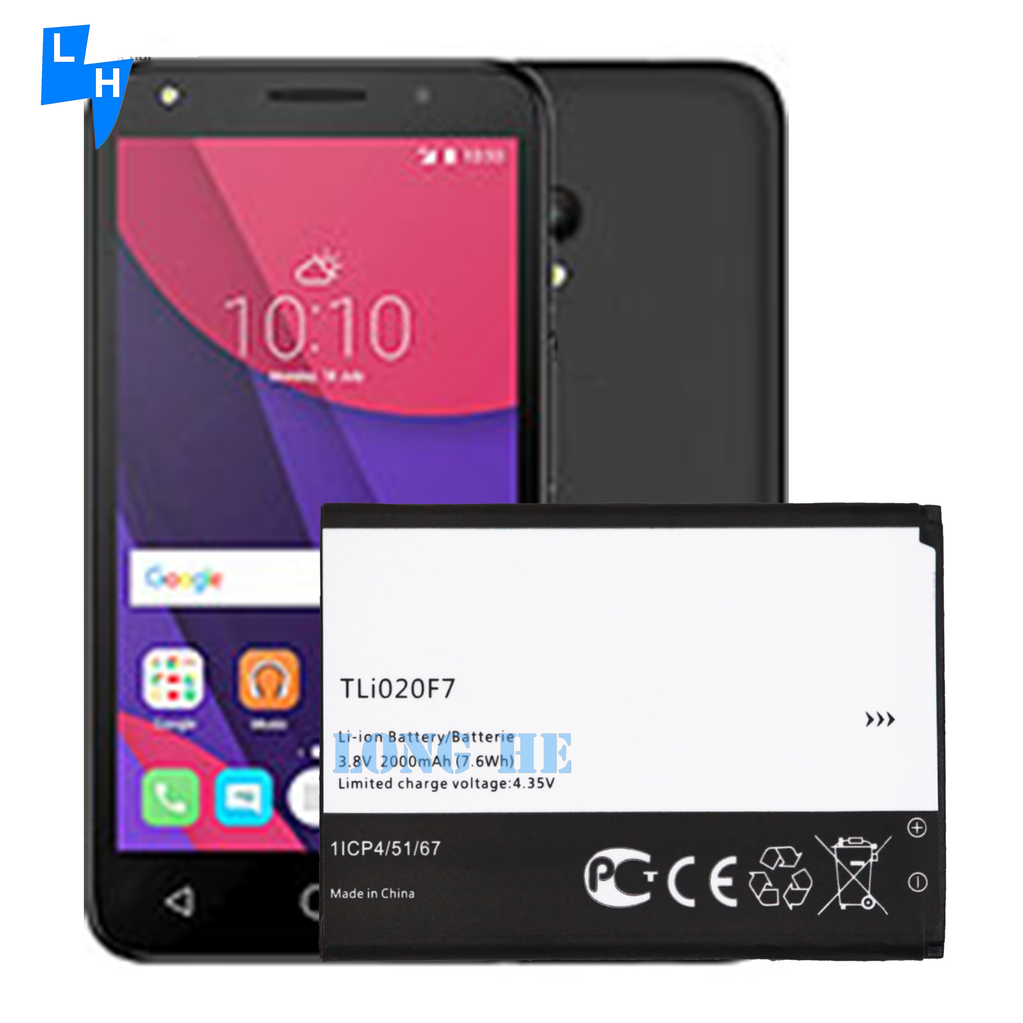 TLI020E7 battery for Alcatel Pixi 4 Pop C7 Pop 2 5045D 5042D 7040 7040D 7041 3.8V 2000mAh