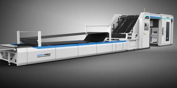Fully Automatic High Speed Flute Laminator Machine 2200x2200mm For Laminating