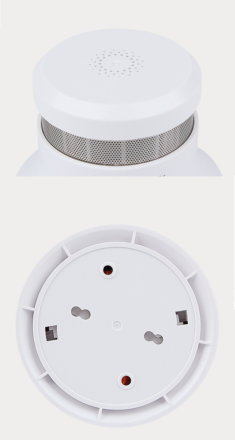 Battery Operated Smart Smoke Alarm Monitor Sound And LED Flash Alarm Output