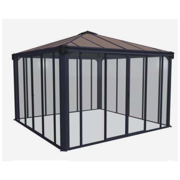 Chinese Top Hardware Sunrooms Glass Houses Container House with Polygon Roof