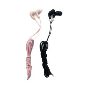 Custom Design Color Disposable Earbud 3.5mm Wired Earphone for Airline Bus