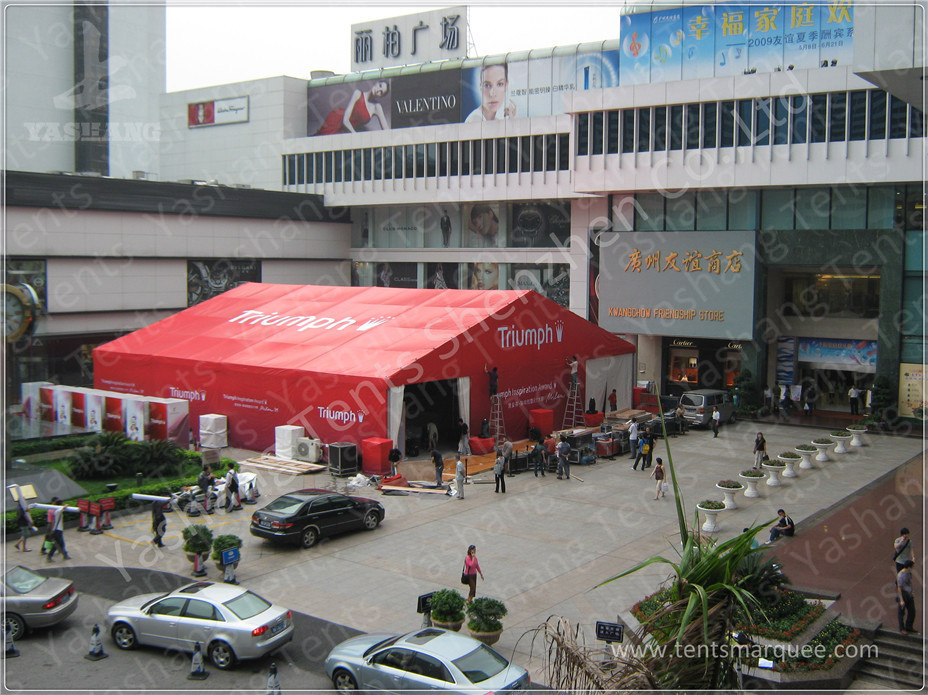 Small Outside White Fabric Commercial Exhibition Tent for Oudifen Promotion