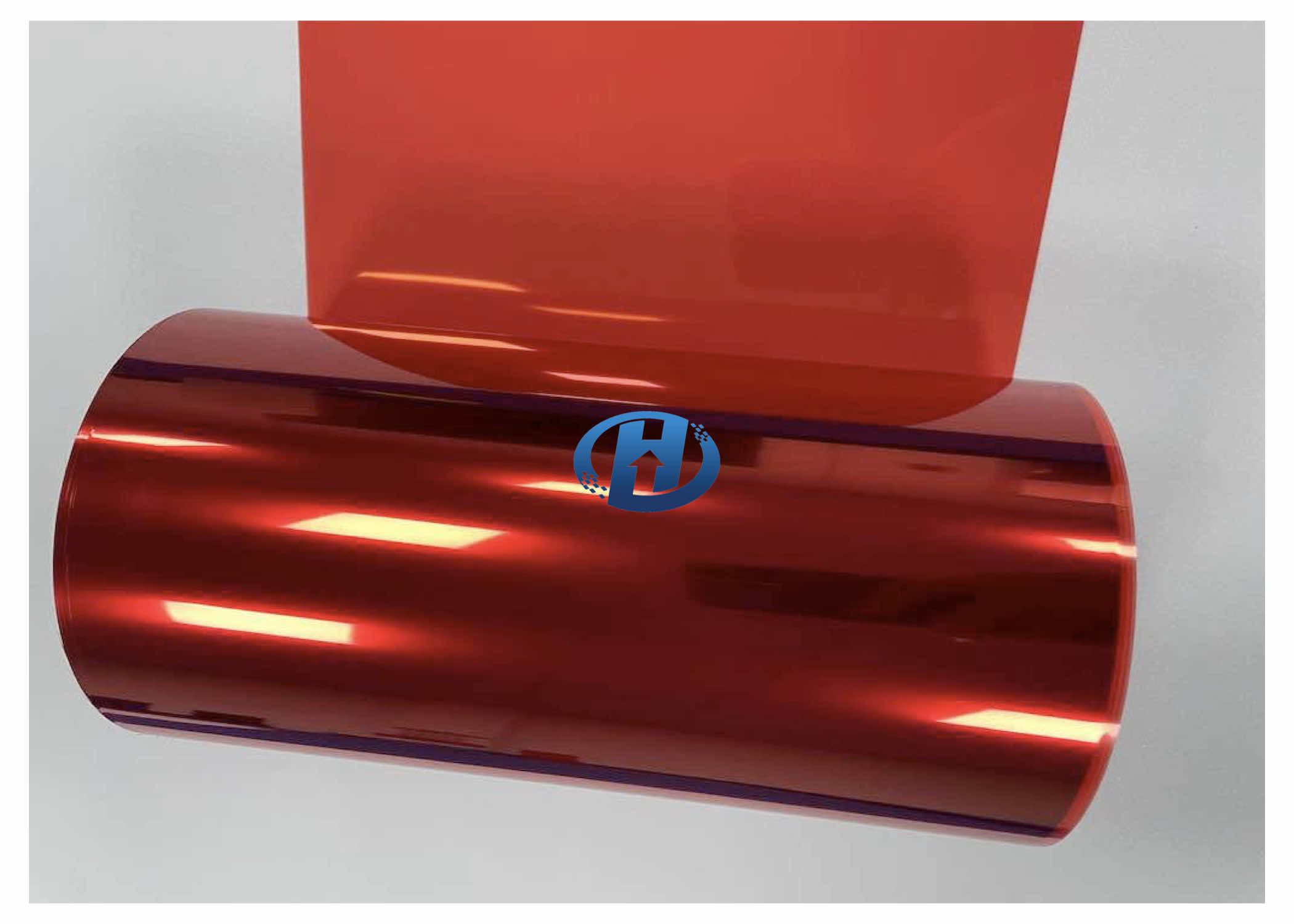36 μm Red PET Anti Static Film UV Cured Silicone Coating Film Mainly used as waste discharge films in 3C industries