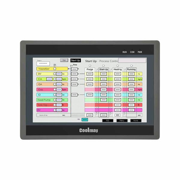 Quality Portrait Display PLC Touch Panel 32K Program 10" TFT 32 Bit CPU 408MHz 16AI for sale