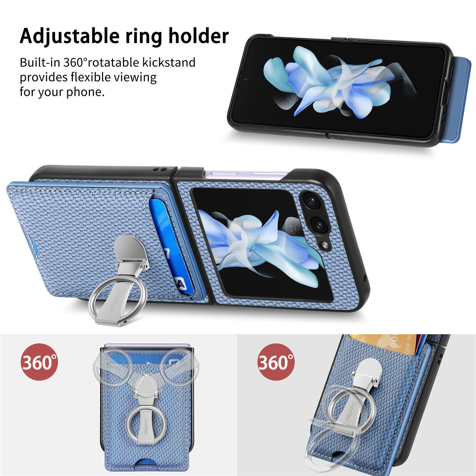 360 Degree Foldable Ring Wallet Design Style Mobile Phone Case for Samsung Galaxy S23 S22 Ultra S21 S20 Plus