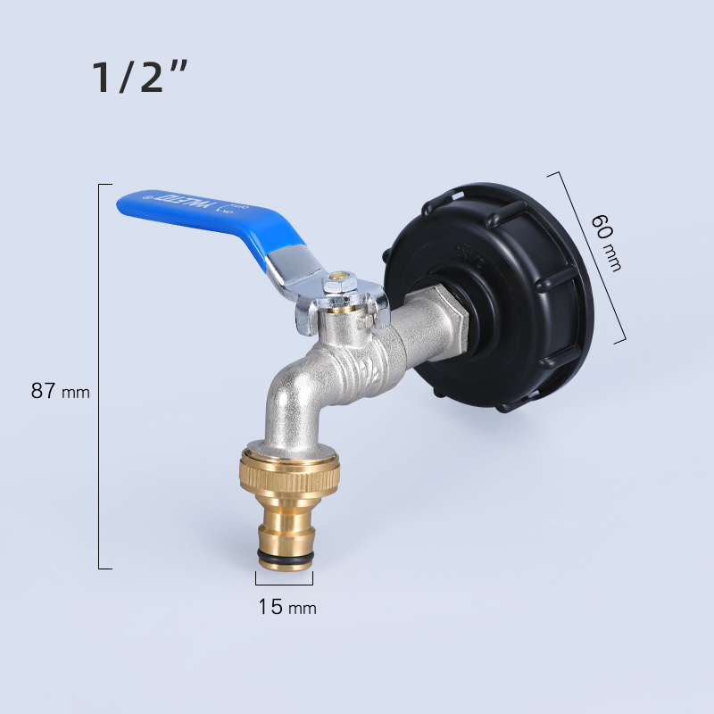 Long-Lasting IBC Tank Tap Adaptor Cover Drain Discharge Nozzle Spout Pipe Tube Connect