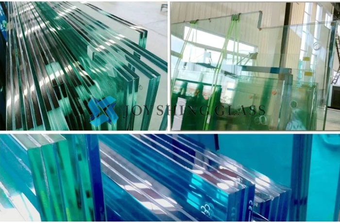 10.38mm Ford Blue Colored Laminated Glass For Partition
