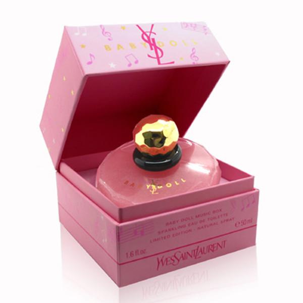 Custom Logo Stamping Foil Logo Hinged Link Clamshell Shape Paper Candle Perfume