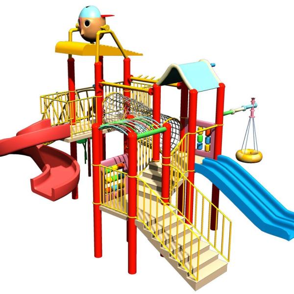 Custom Kids' Water Playground Equipment, Childrens Fun Play Fiberglass Slides