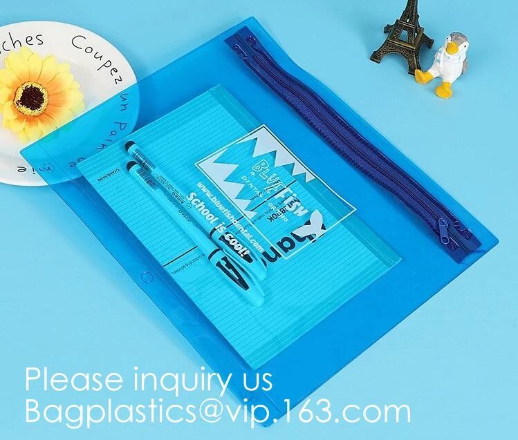 Soft Zipper Invoice Bill Bag, Pen Pouch Pen Bag,Pencil Pouch Stationery Bag Zipper Fabric Pockets Coupon Receipts Bills