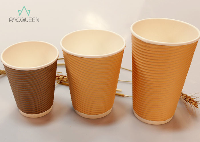 4oz - 20oz Disposable Paper Cups PE / PLA Lining Extra Protection Customized Logo