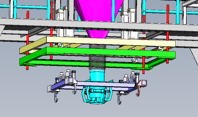 500~2000kg Auto Granule Jumbo Bag Packing Machine For Chemical