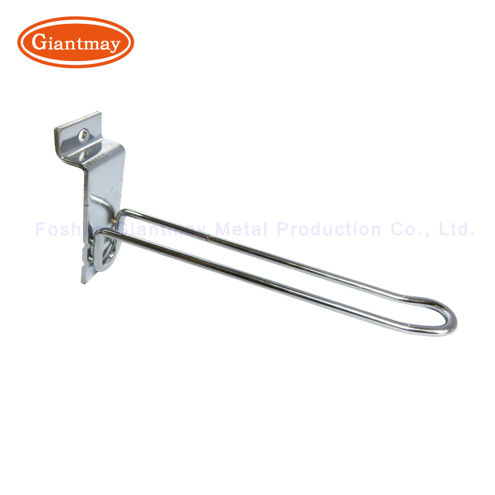 Supermarket Slatwall Display Hook Double Euro Slat Wall Accessories