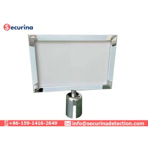  Horizontal Vertical Sign Holder Frame For Queue Barrier Stanchion Pole Racks Manufactures