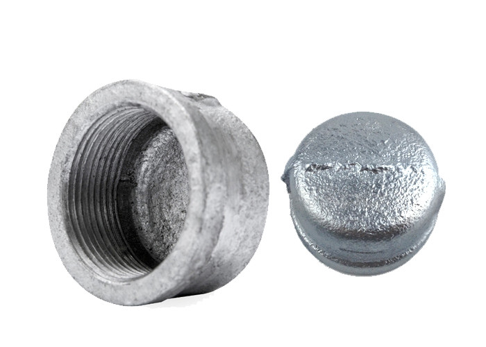 Hot / Cold Dipped Galvanized Pipe Cap , 2 3 8 Metal Pipe End Caps No Impurities