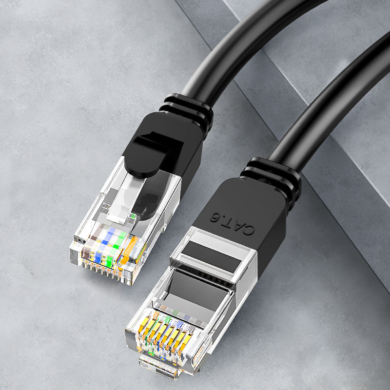 OEM 24AWG Cat6 Lan Cable Patch Cord BC7 0.2 UTP PVC Jacket With RJ45 Connector