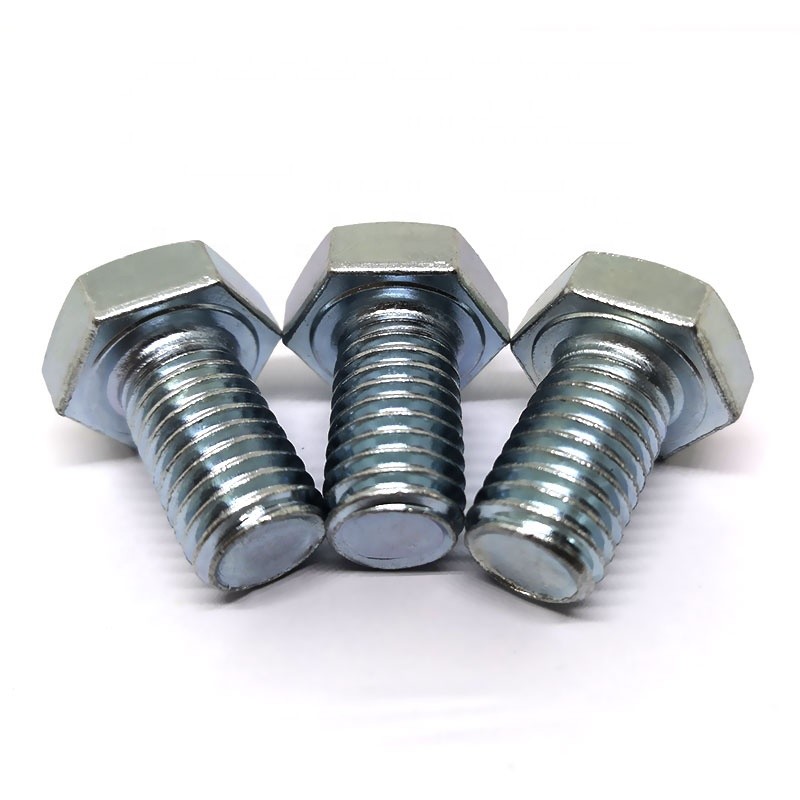 Stainless Steel Hexagon Head Bolt And Nut DIN933 Steel Hex Head Bolts