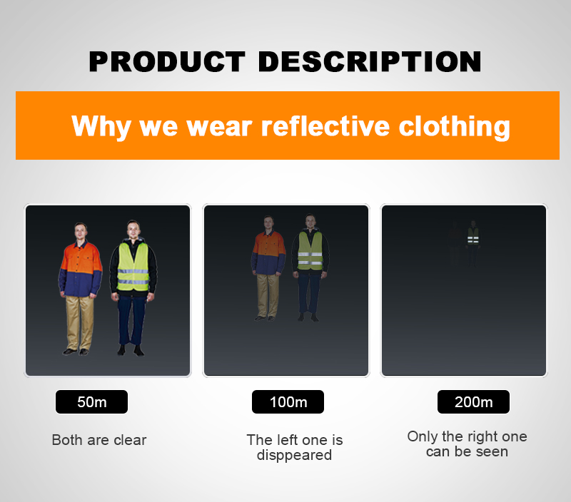 Gender-Neutral HIVI Reflective Warning Vest with Zipper Closure and Multi Pockets