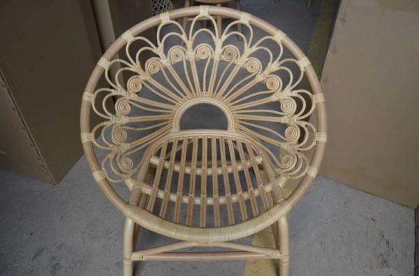 Luxury Cane Modern Chair Wooden Wicker Rattan Bar Chairs Outdoor Garden Sofa