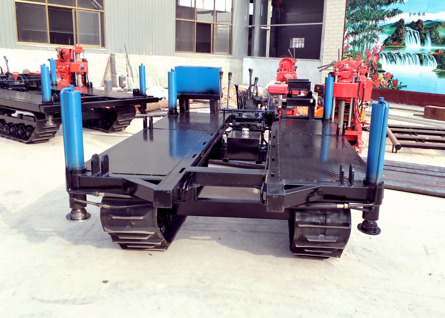 Rubber Platform Crawler Track Undercarriage For Exploration Drilling Rig