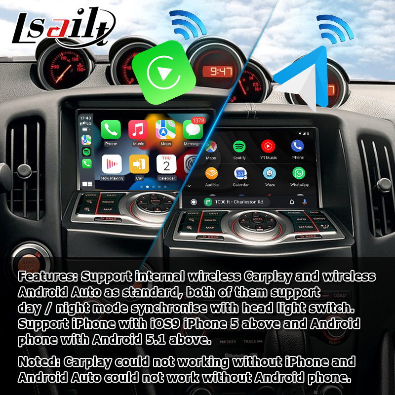 Lsailt Wireless Carplay Android Auto Interface For Nissan 370z Fairlady Z IT08 08IT Include Japan Spec