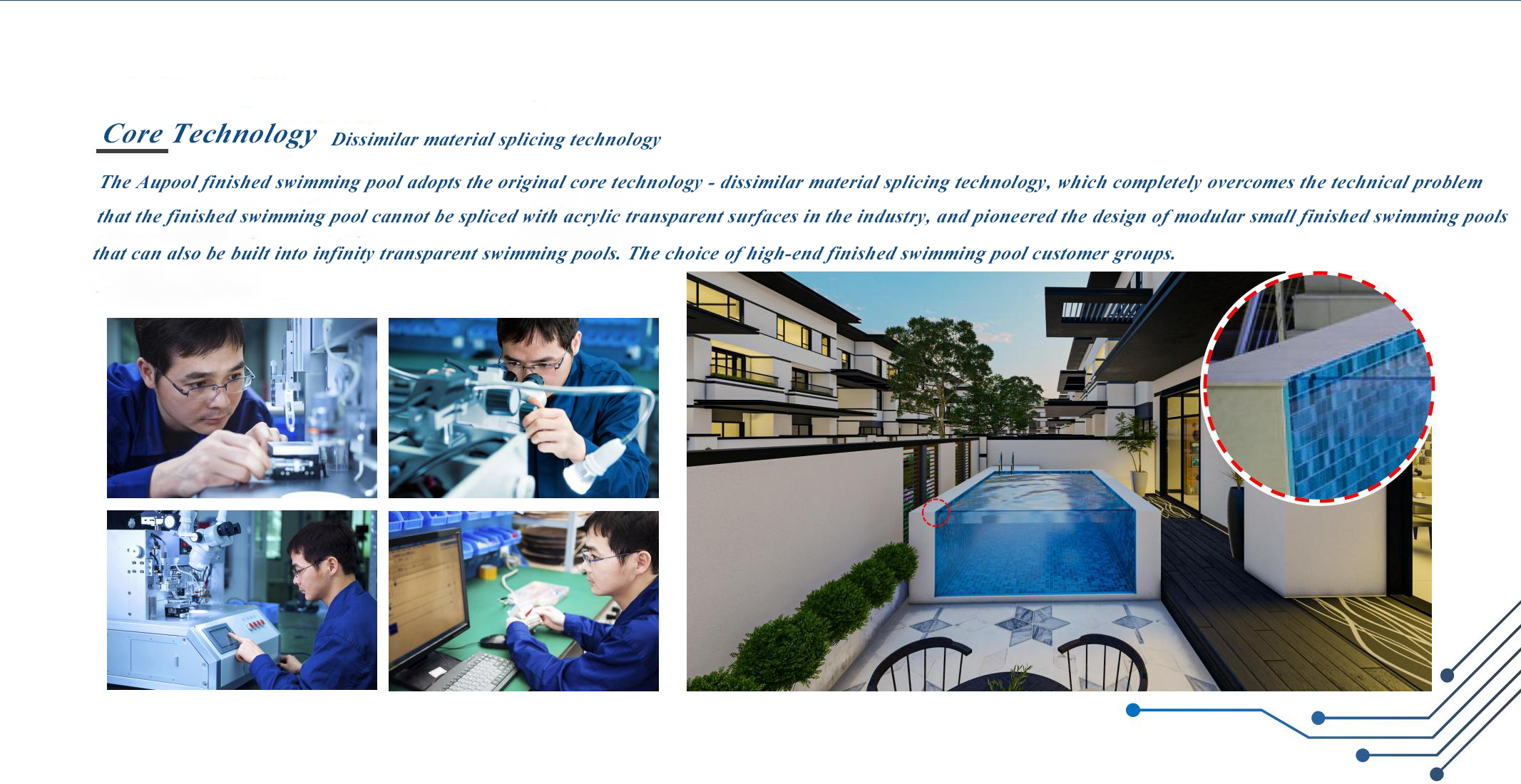Outdoor Swimming Pool Acrylic Board with Customized Size Flexibility