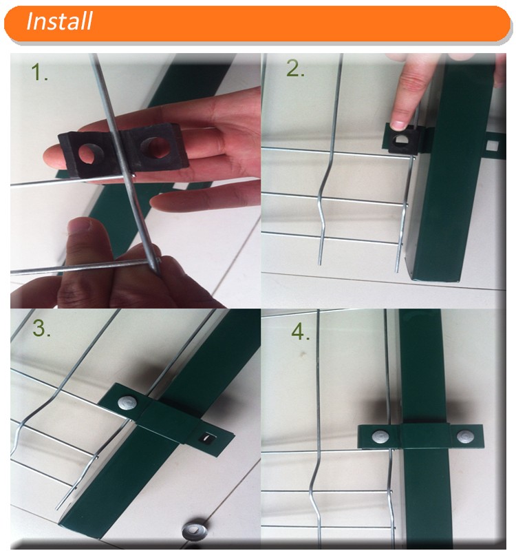 3D Mesh Fence Panels used Nylofor 3D fence with powder painted smooth surface 2030mm x 2500mm