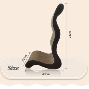 L-Shaped Wave Cat Scratching Board L Shape More Functions Cardboard Corrugated