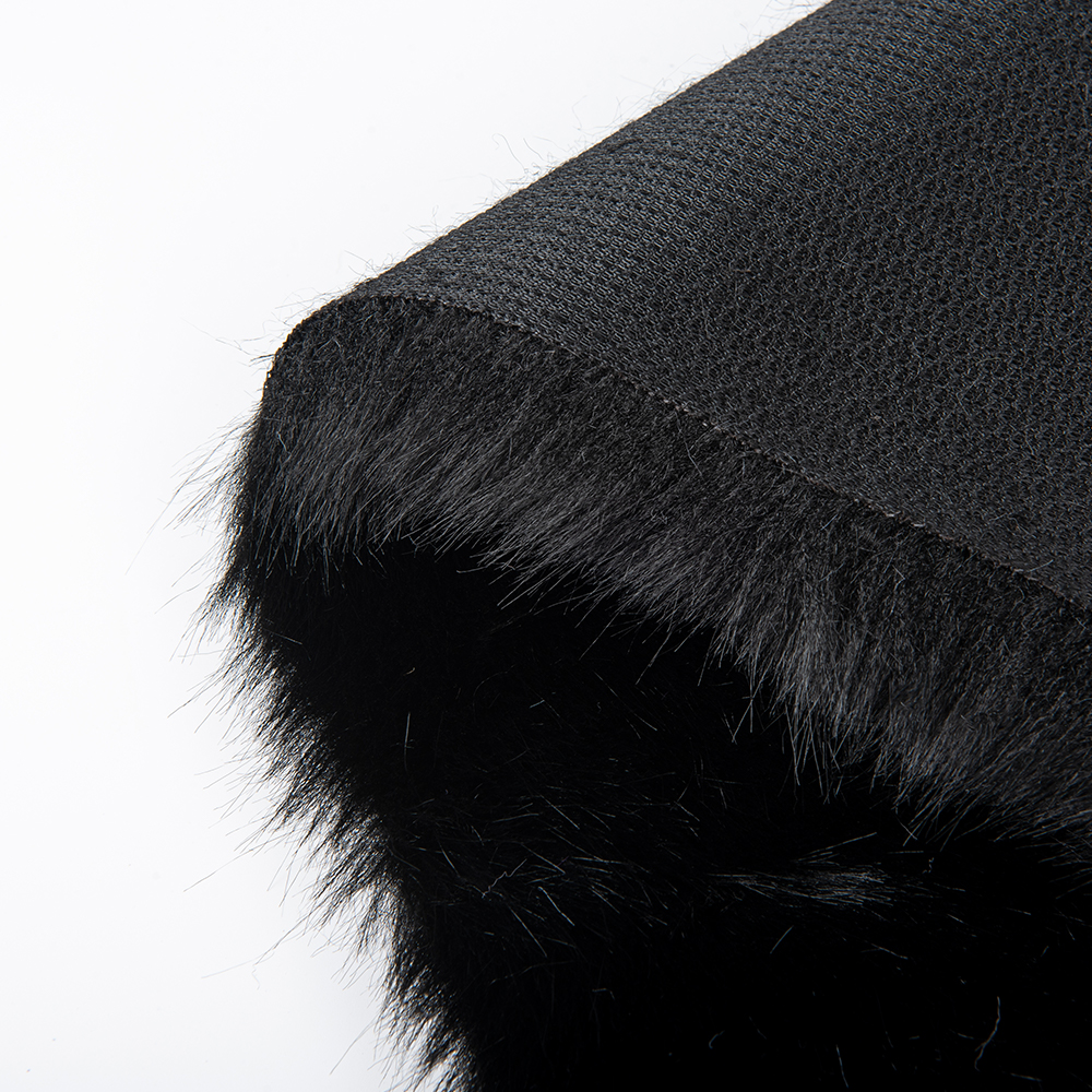 Tricot Knitted Fox Fur Fabric Perfect for Hood Scarves and Winter Ponchos in Any Color