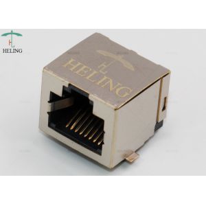 Shielded 1 Port SMT RJ45 Modular Connector R / A Jack MJ5688-B111-HR1-C