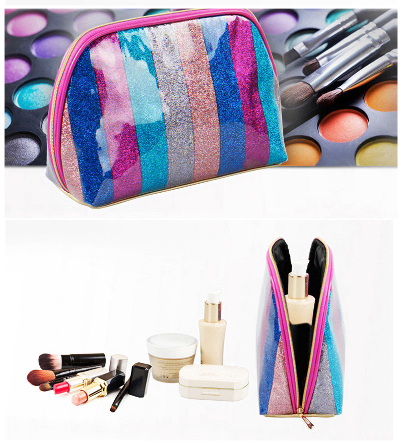 Fashion PU Waterproof Beauty Shiny Makeup Bag