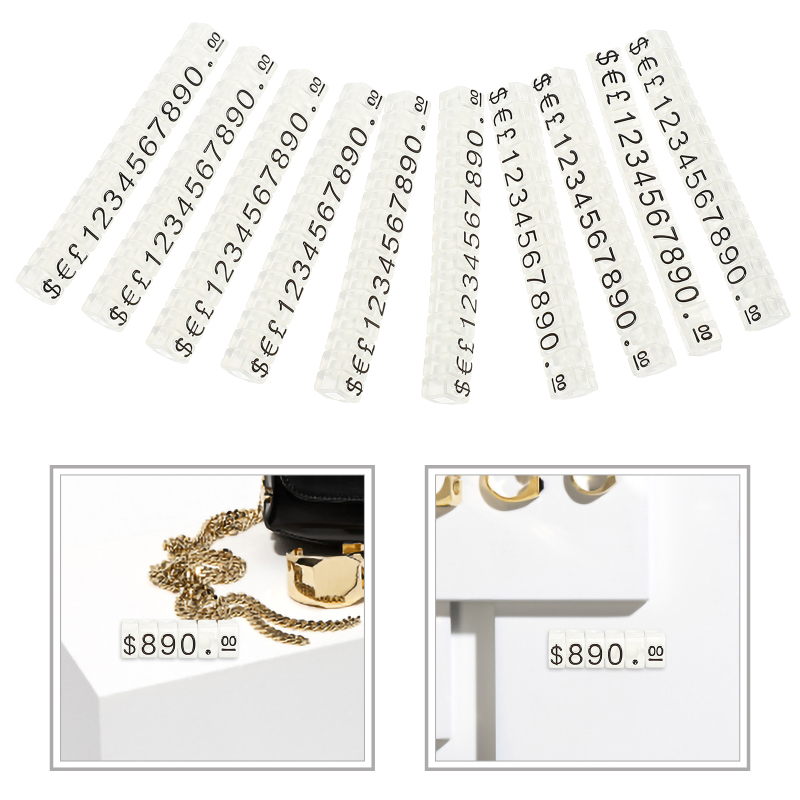 Jewellery Plastic Sales Tag Holder Display Stand