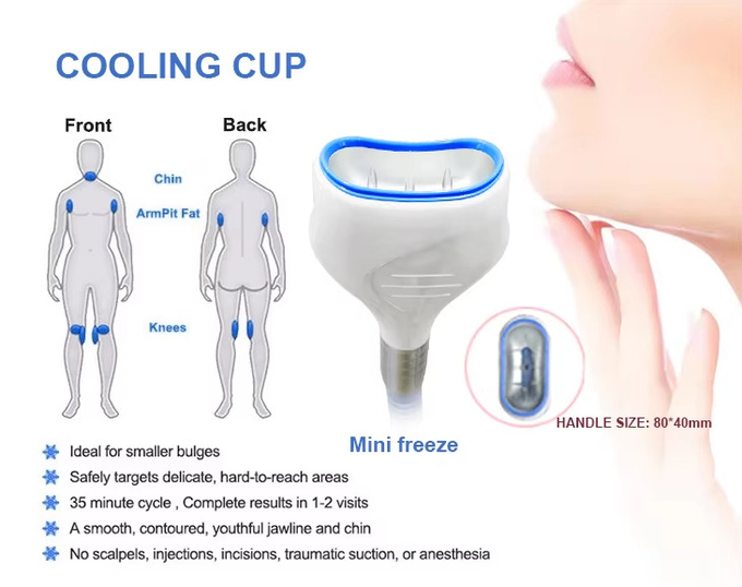 360 Cryo 40K Cavitation Body Sculpting With Double Chin Handle For Cellulite Removal